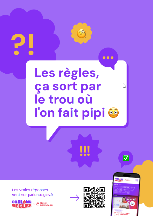 affiche parlons règles